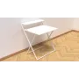 Стол трансформер Компакт 2 Ferrum-decor 750x790x720 Белый металл ДСП Белый 16 мм (KOM208)