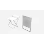 Стол трансформер Компакт 2 Ferrum-decor 750x790x720 Белый металл ДСП Белый 16 мм (KOM208)