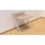 Стол трансформер Компакт 2 Ferrum-decor 750x790x720 Белый металл ДСП Дуб Сонома 16 мм (KOM211)