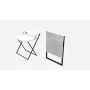 Стол трансформер Компакт 2 Ferrum-decor 750x790x720 Черный металл ДСП Белый 16 мм (KOM201)