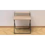 Стол трансформер Компакт 2 Ferrum-decor 750x790x720 Черный металл ДСП Дуб Сонома 16 мм (KOM204)