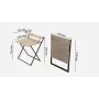 Стол трансформер Компакт 2 Ferrum-decor 750x790x720 Черный металл ДСП Дуб Сан Марино 16 мм (KOM202)