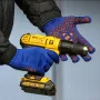 Перчатки Doloni трикотажные синие с ПВХ Универсал PROFI 10 класс арт. 4450