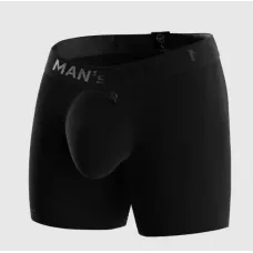 Мужские анатомические боксеры Intimate PRO Black Series чёрный MAN's SET 2XL