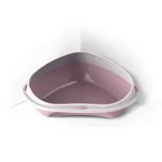 Туалет для котів кутовий GeorPlast Shuttle 49x40x17,5 см Рожевий Туалет для котів кутовий GeorPlast Shuttle 49x40x17,5 см Рожевий