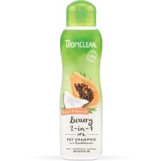 Шампунь-кондиционер Tropiclean Papaya & Coconut 355 мл с кокосом и папаей для собак и кошек