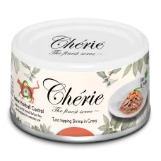 Корм влажный для кошек Cherie Hairball Control Tuna & Shrimp с тунцом и креветками контроль комков шерсти 80 г Корм влажный для кошек Cherie Hairball Control Tuna & Shrimp с тунцом и креветками контроль комков шерсти 80 г