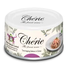 Корм влажный Cherie Hairball Control Tuna & Salmon для кошек с тунцом и лососем контроль комков шерсти 80 г Корм влажный Cherie Hairball Control Tuna & Salmon для кошек с тунцом и лососем контроль комков шерсти 80 г