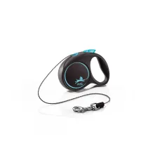 Поводок рулетка для собак мелких и средних пород Flexi Black Design XS 3 м до 8 кг синий