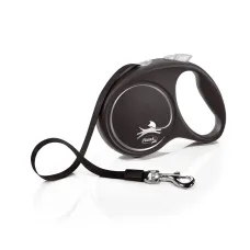 Поводок рулетка для собак Flexi Black Design L 5 м до 50 кг Черный