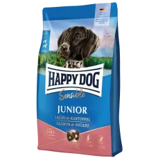 Сухой беззерновой корм для юниоров средних и крупных пород Happy Dog Junior Salmon&Potato 10 кг