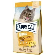 Корм для взрослых котов от комков шерсти Happy Cat Minkas Hairball Control с птицей 500 г