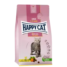 Сухой корм для котят c 4 до 12 месяцев с чувствительным пищеварением Happy Cat Geflugel с птицей 10 кг Сухой корм для котят c 4 до 12 месяцев с чувствительным пищеварением Happy Cat Geflugel с птицей 10 кг
