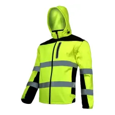 Куртка-жилет сигнальная LahtiPro Soft Shell 40919 2XL Желтая Куртка-жилет сигнальная LahtiPro Soft Shell 40919 2XL Желтая