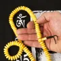 Чотки тантричні з кістки яка Swayambhu ST пласкі 108 намистин 12.5 мм (12502)