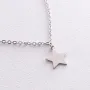 Серебряное колье Звездочка 181264 Оникс 48