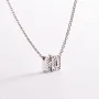 Серебряное колье с буквой Ю с фианитами 1103 Ю Оникс 45