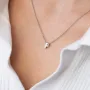Серебряное колье с буквой Р 1105 Р Оникс 45