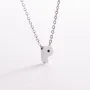 Серебряное колье с буквой Р 1105 Р Оникс 45