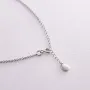 Серебряное колье с буквой Р с фианитами 1103 Р Оникс 45
