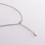 Серебряное колье с буквой К с фианитами 1103 К Оникс 45