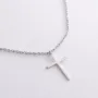 Серебряное колье Крестик 1104 Оникс 45