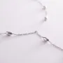 Серебряное колье - галстук 908-01312 Оникс 38