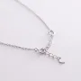 Серебряное колье - галстук 908-01312 Оникс 38