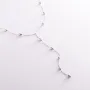 Серебряное колье - галстук 908-01312 Оникс 38