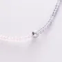 Серебряное колье Шарик с хрусталем 908-01487 Оникс 38