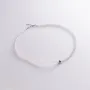 Серебряное колье Шарик с хрусталем 908-01487 Оникс 38