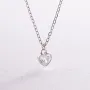 Серебряное колье Сердечко с фианитом 181253 Оникс  43