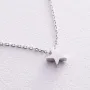 Серебряное колье Звездочка 908-01086 Оникс 38