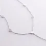 Серебряное колье - галстук Монетки 908-01233 Оникс 38