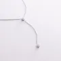 Серебряное колье - галстук с фианитами 908-01215 Оникс 38