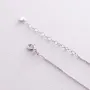 Колье Крестик в белом золоте кол02356 Оникс 45