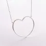 Серебряное колье Сердце 181235 Оникс 45