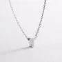 Серебряное колье с буквой Т 1105 Т Оникс 45