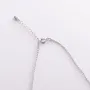 Серебряное колье с буквой Н 1105 Н Оникс 45