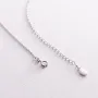 Серебряное колье с буквой Е 1105 Е Оникс 45