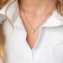 Серебряное колье с буквой Е 1105 Е Оникс 45