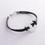 Мужской серебряный браслет 905-01409 Оникс 20