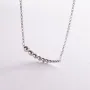 Серебряное колье Шарики 181249 Оникс 48