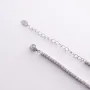 Серебряное колье - чокер Сердечко с фианитами 181257 Оникс 40