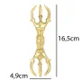 Ваджр HandiCraft плоский Бронза Три спицы 16.5 см (26359)