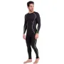 Комплект компресійний чоловічий для спортзалу Longslive LD-1001-LD-1201 Lidong 3XL Чорно-салатовий (06531019)