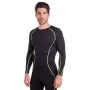 Комплект компресійний чоловічий для спортзалу Longslive LD-1001-LD-1201 Lidong 3XL Чорно-салатовий (06531019)