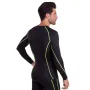 Комплект компресійний чоловічий для спортзалу Longslive LD-1001-LD-1201 Lidong 3XL Чорно-салатовий (06531019)