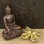 Двойной скрещенный ваджр HandiCraft Бронза Пять спиц 10.4 см (26378)