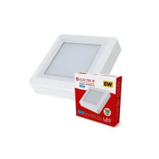 Світильник настінно-стельовий накладний світлодіодний квадратний Electrum 6W 4000К KVANT B-LD-1966 Світильник настінно-стельовий накладний світлодіодний квадратний Electrum 6W 4000К KVANT B-LD-1966